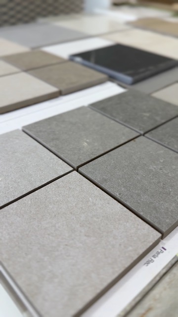 Muestras de cerámica y porcelanato